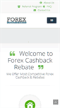 Mobile Screenshot of forexcashbackrebate.com